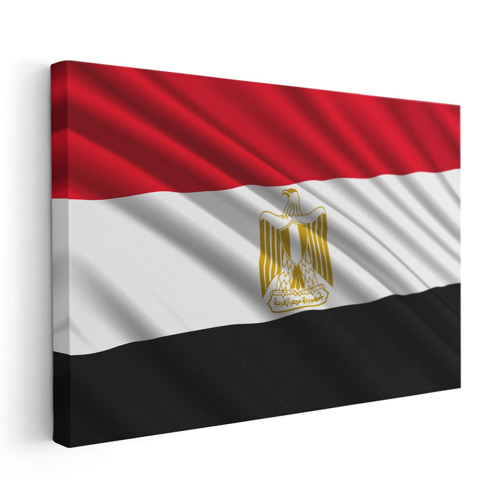 Egypt Flag Waving - Canvas Print Wall Art