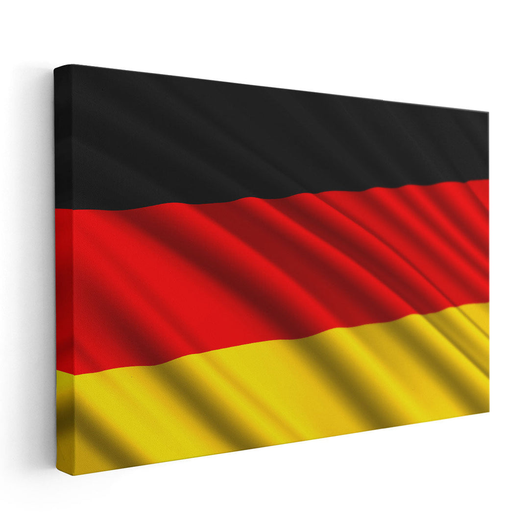 Germany Flag Waving - Canvas Print Wall ArtGermany Flag Waving - Canvas Print Wall Art