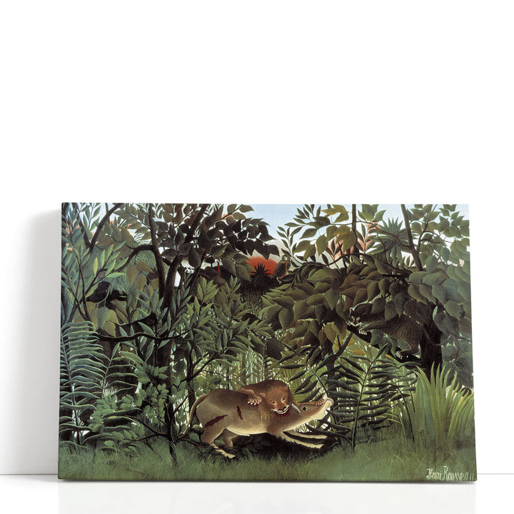 The Hungry Lion Throws Itself On The Antelope, 1905 - Canvas Print Wall Art
