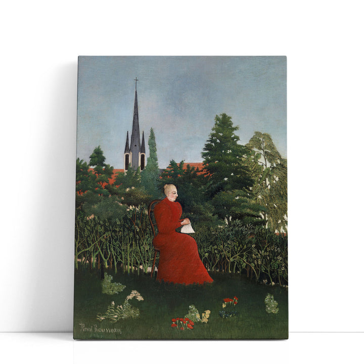 Portrait of a Woman in a Landscape, 1893-1896 - Canvas Print Wall Art