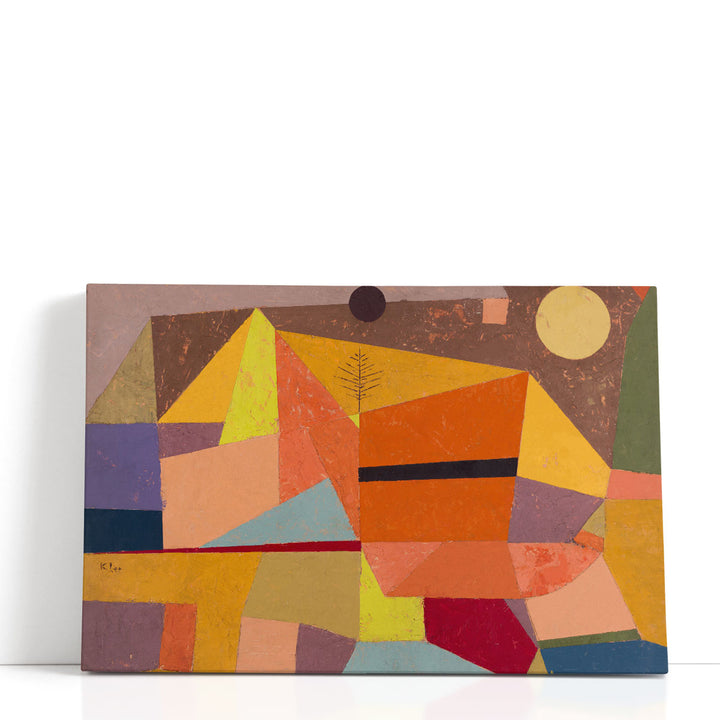 Heitere Gebirgslandschaft, Joyful Mountain Landscape, 1929- Canvas Print Wall Art