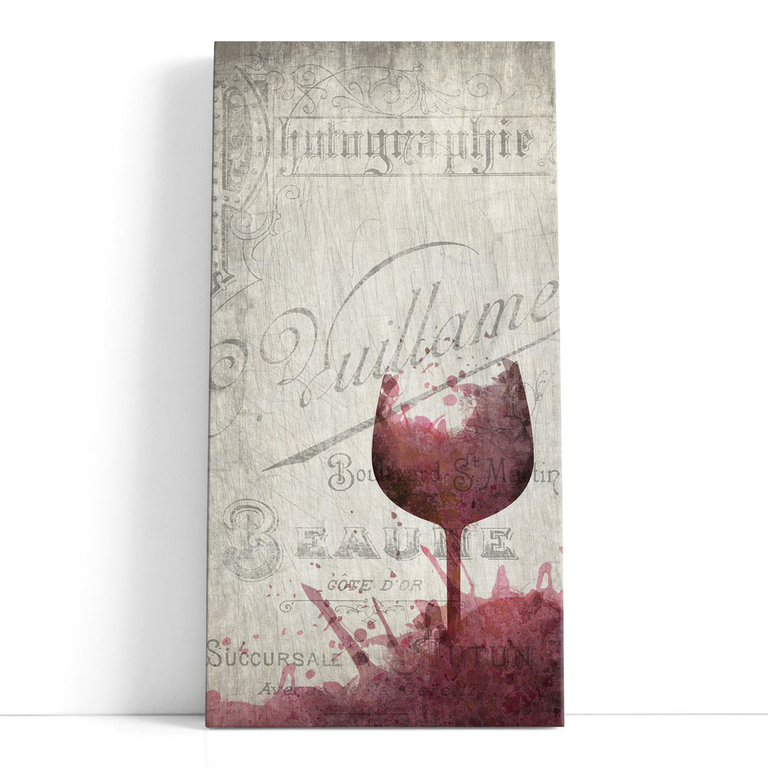 Splashes of Wine - Canvas Print Wall Art