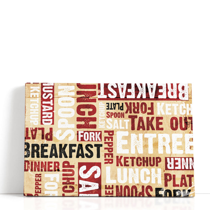 Breakfast Lunch - Canvas Print Wall Art