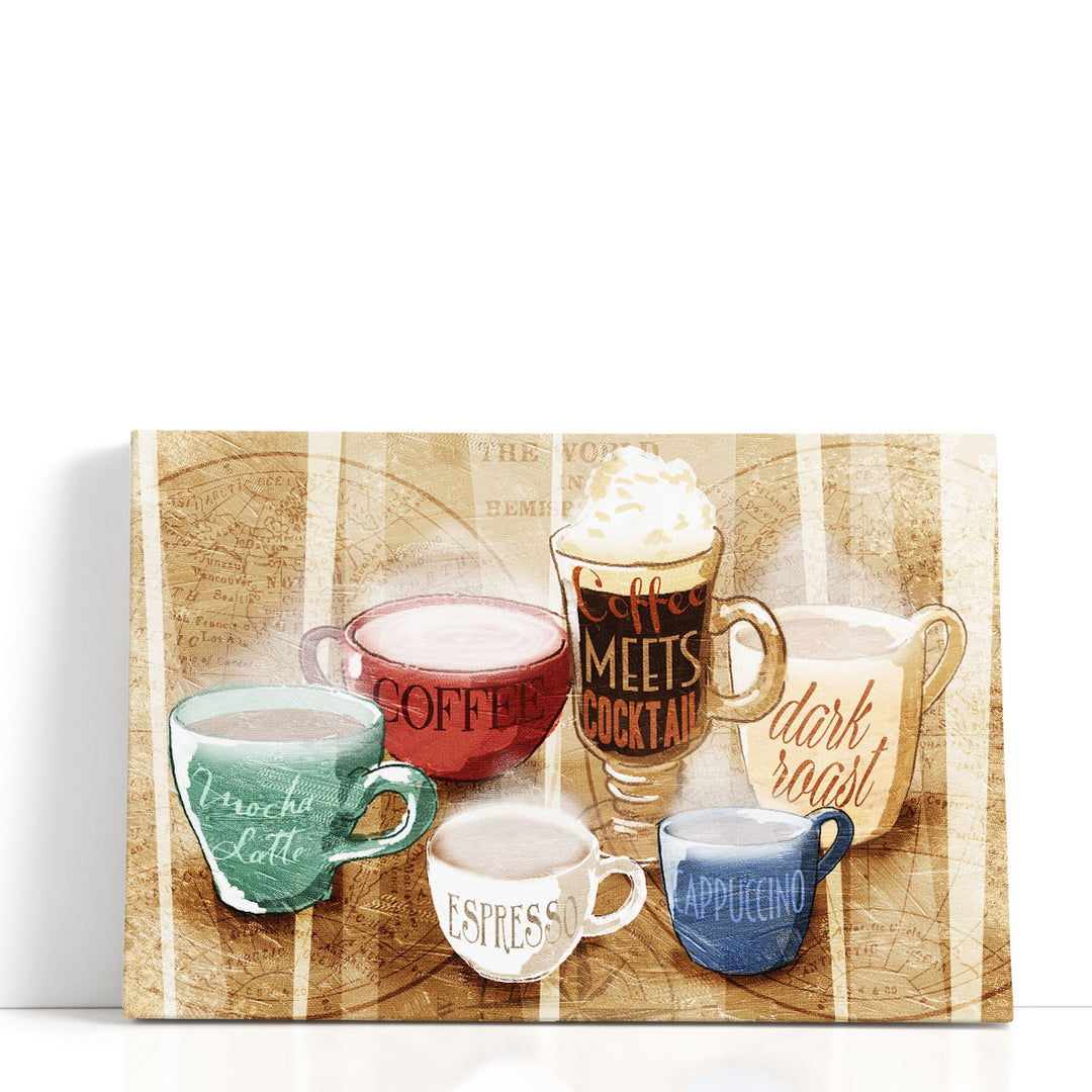 Coffee Gang - Canvas Print Wall Art