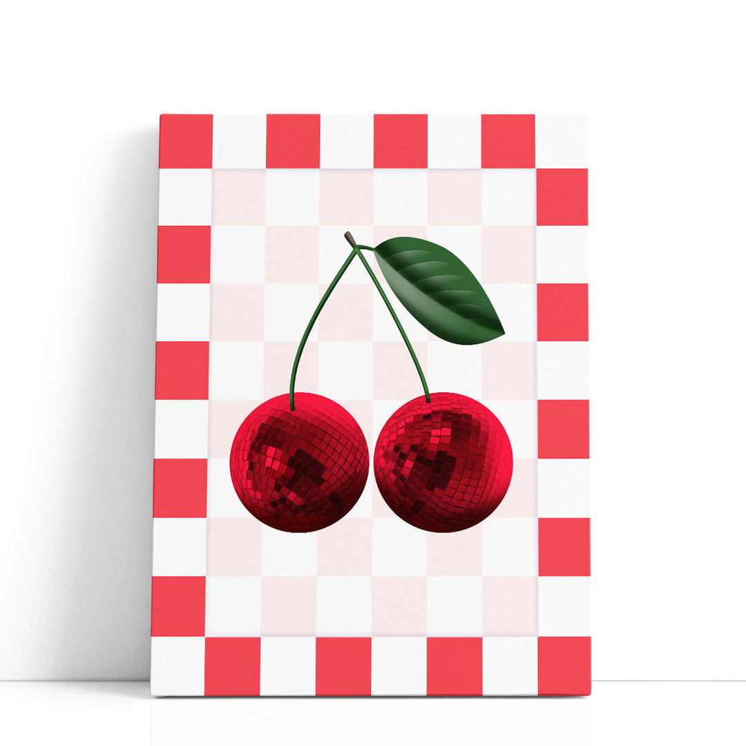 Twin Cherries - Canvas Print Wall Art