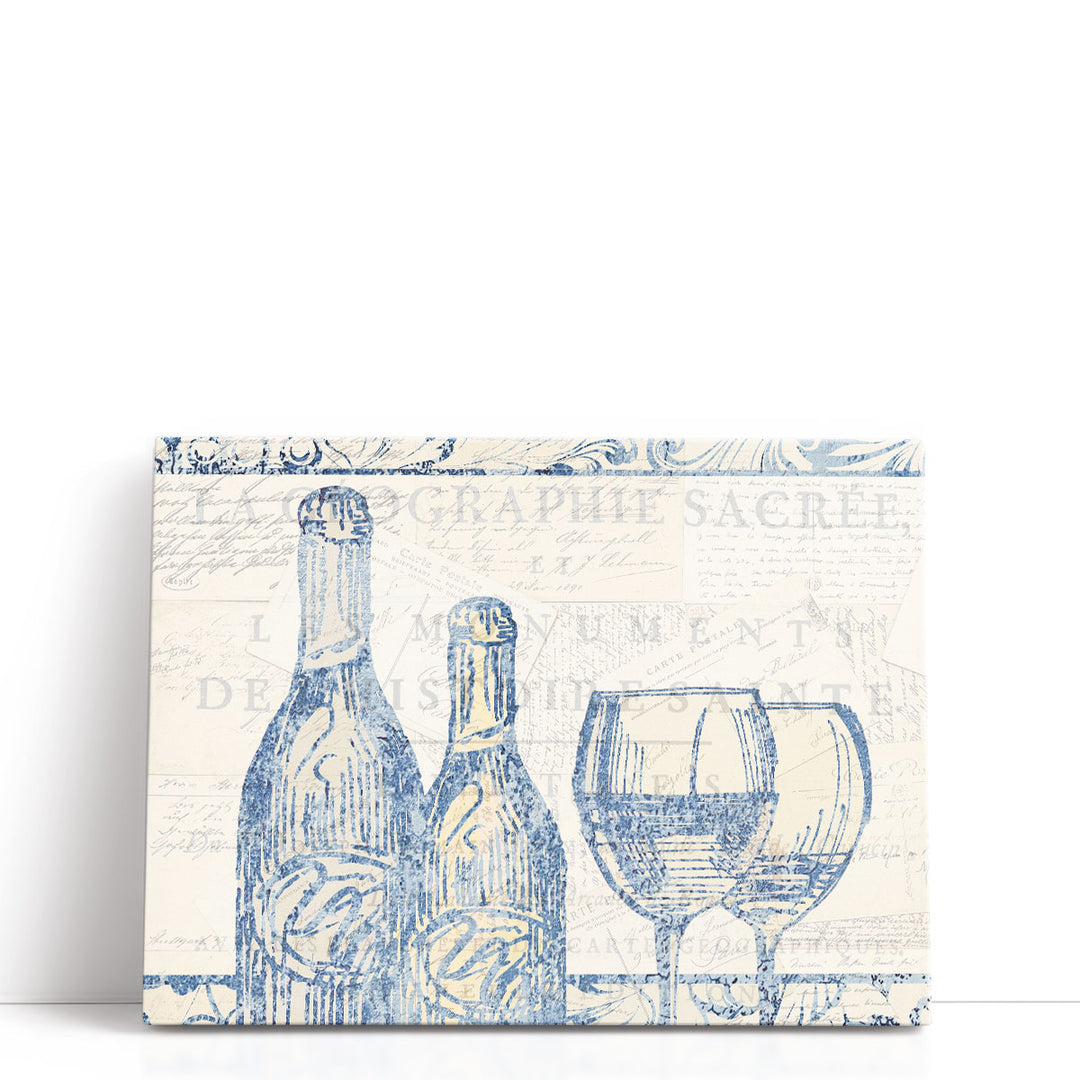 Wine Sketch - Canvas Print Wall Art
