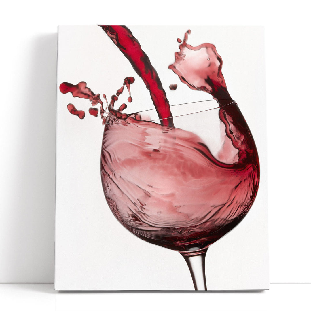 Red Wine Pour 2 - Canvas Print Wall Art