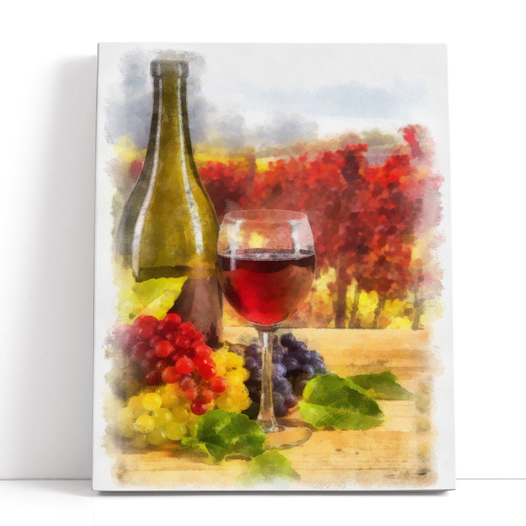 Wine II - Canvas Print Wall Art