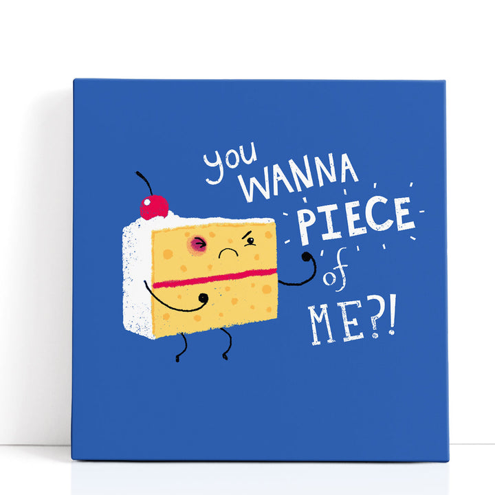 Angry Cake - Canvas Print Wall Art