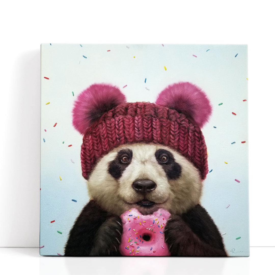 First Bite - Canvas Print Wall Art
