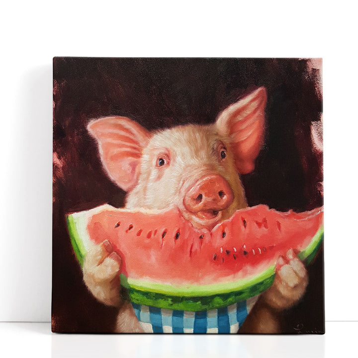 Pig Out - Canvas Print Wall Art