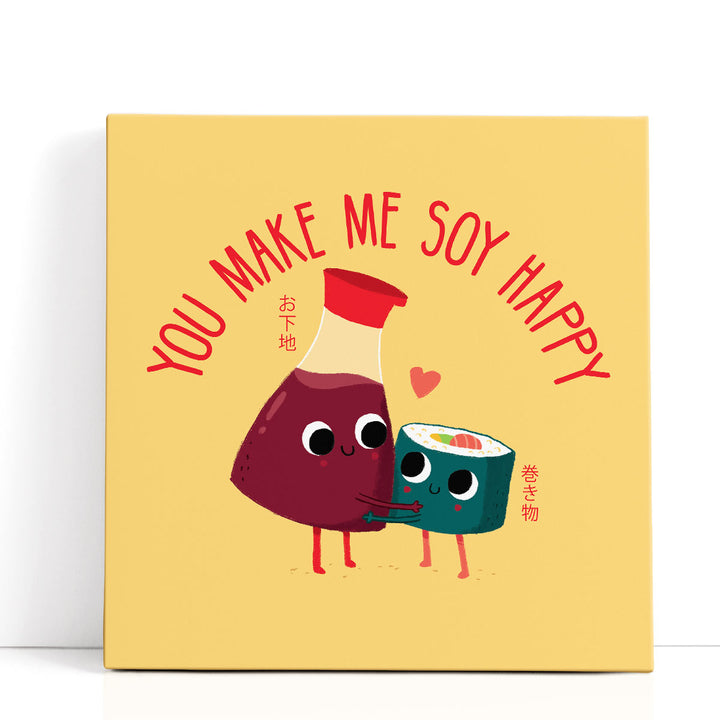 Soy Happy - Canvas Print Wall Art
