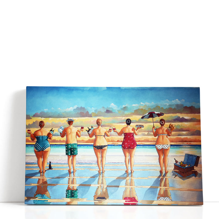 Sunset Picnic - Canvas Print Wall Art