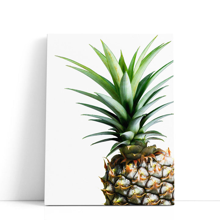 Pineapple on White - Canvas Print Wall Art