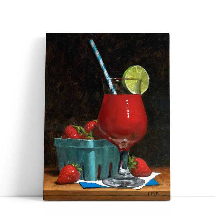 Strawberry Daquiri - Canvas Print Wall Art