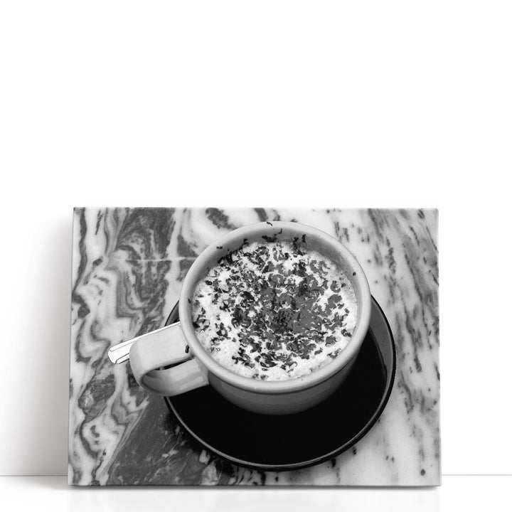 Con Ciccolata Black and White - Canvas Print Wall Art