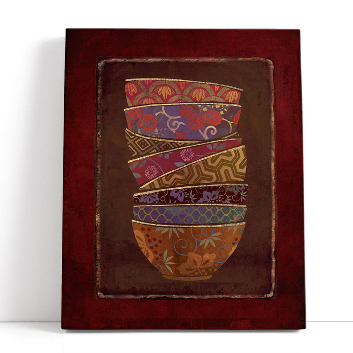 Asian Bowls II - Canvas Print Wall Art
