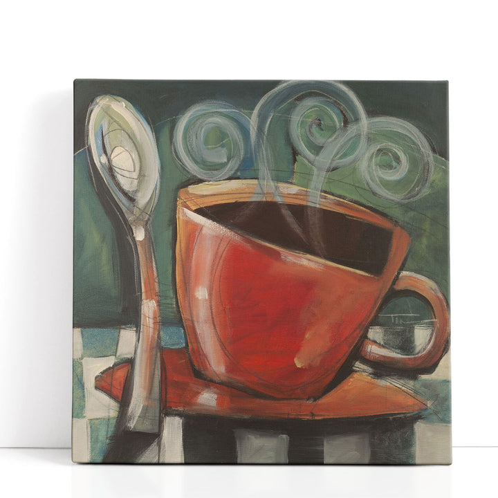 Cup And Spoon - Canvas Print Wall Art