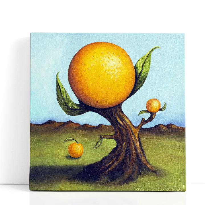 Orange Fruit Wall Art – vibrant orange