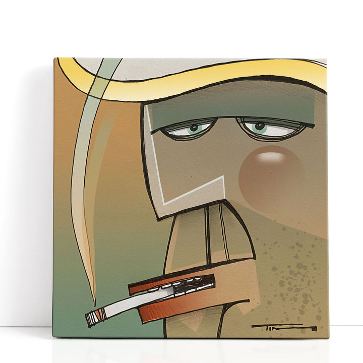 Square Smoker - Canvas Print Wall Art
