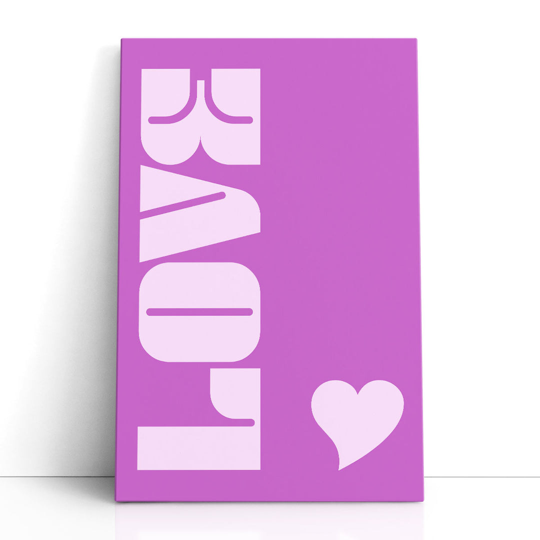 Love No 1 - Canvas Print Wall Art