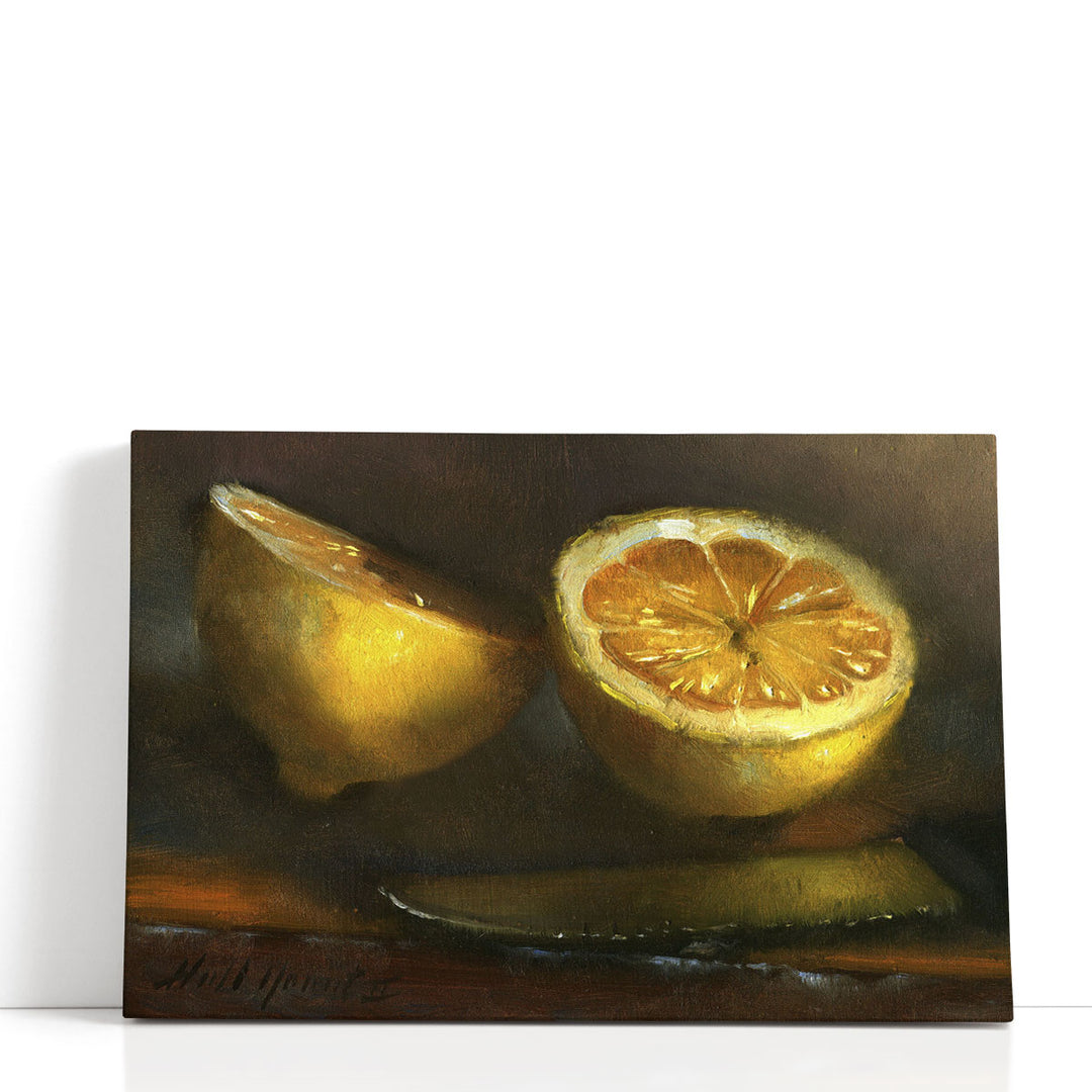 Lemon Slice Hall Groat II - Canvas Print Wall Art