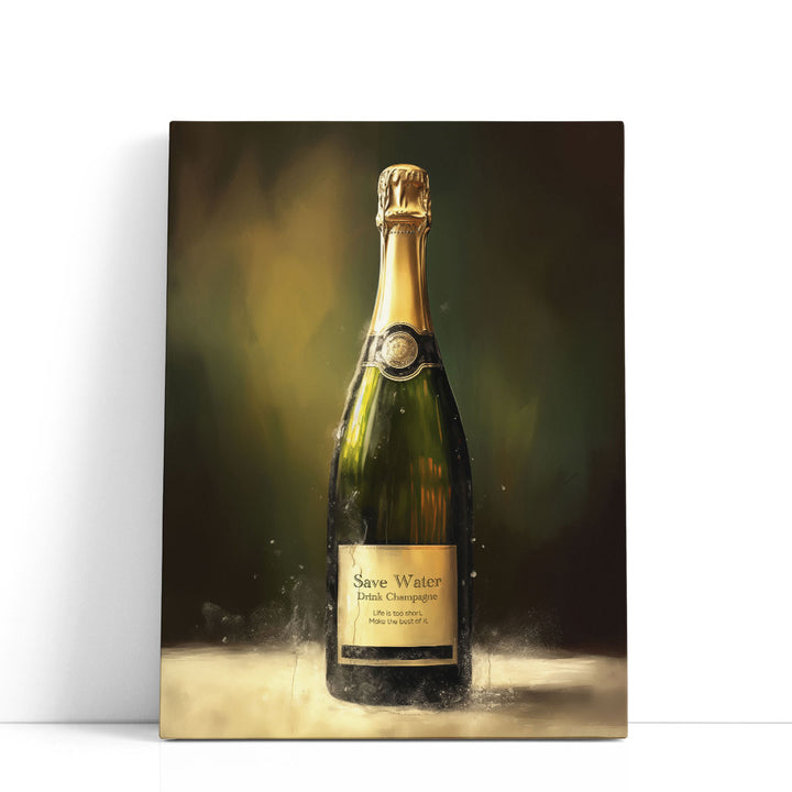 champagne wall art bottle silhouette