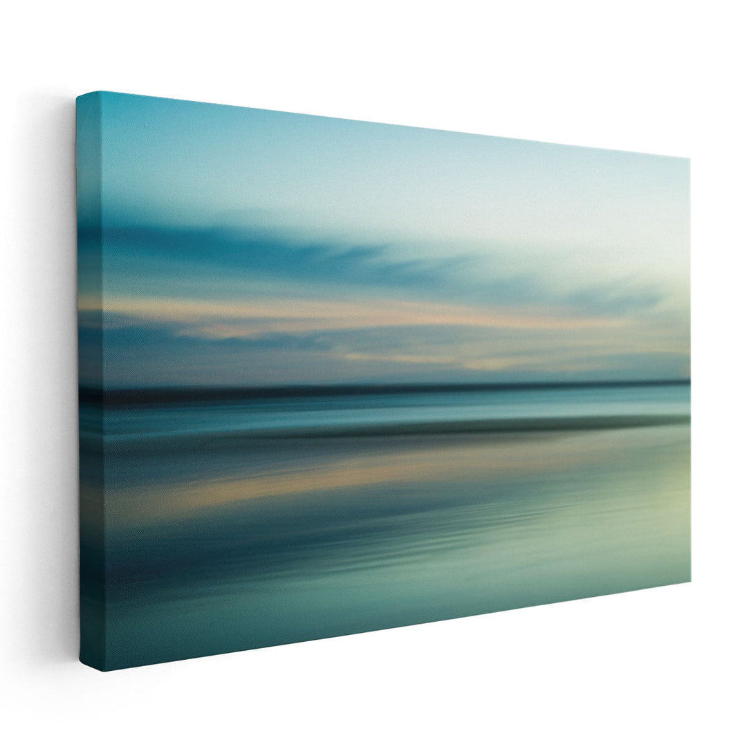 Calming Serene Ocean Abstract - Canvas Print Wall Art