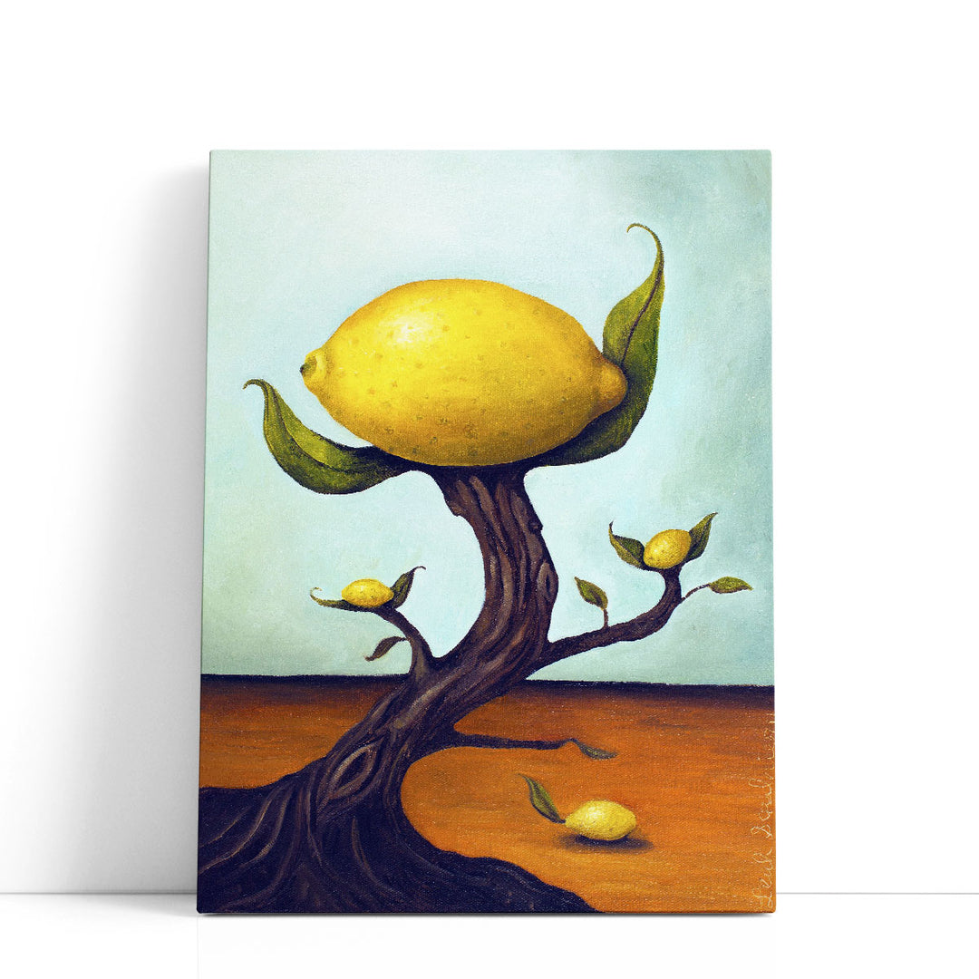 surreal lemon tree branch art