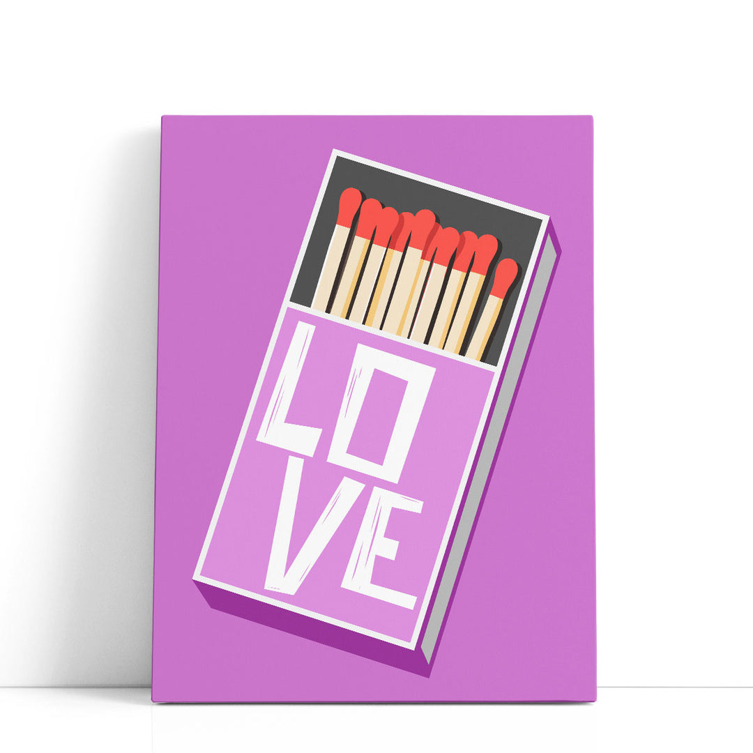 Matchbox Love - Canvas Print Wall Art