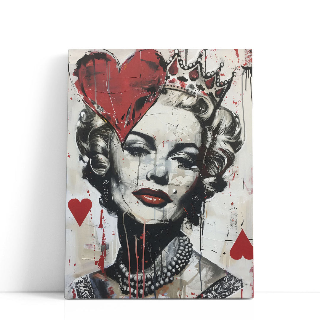 Queen Of Hearts - Canvas Print Wall Art