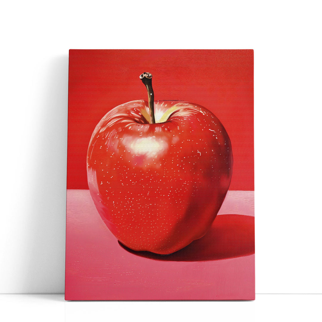  framed apple art – vibrant red fruit