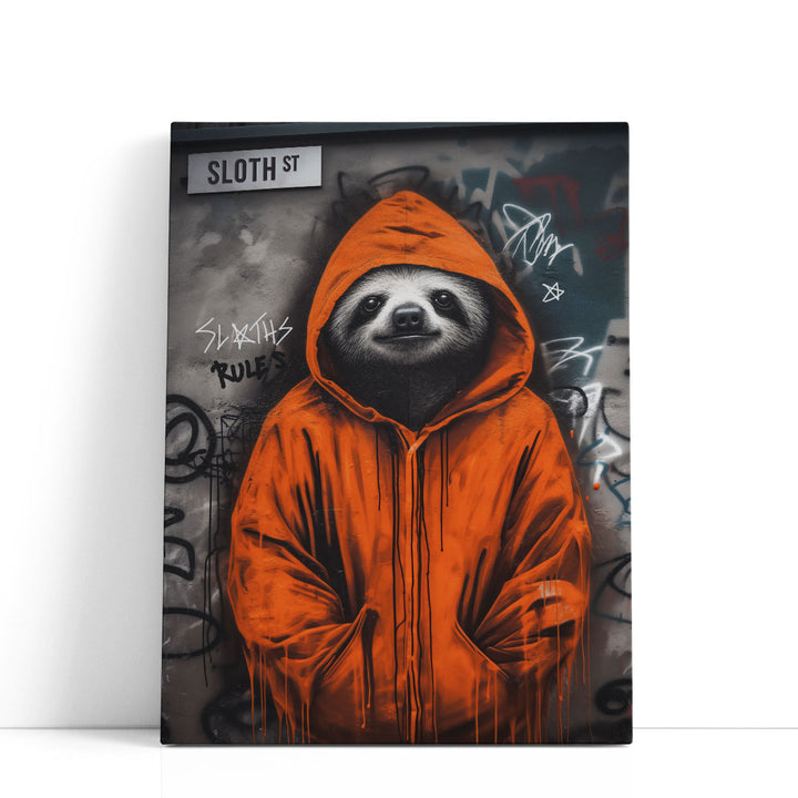 Street Sloth - Canvas Print Wall Art