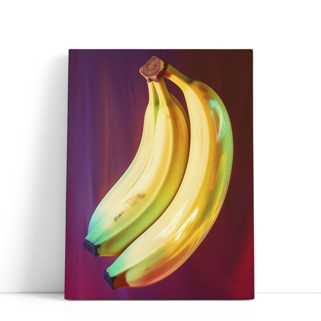 banana still life – vibrant yellow fruit