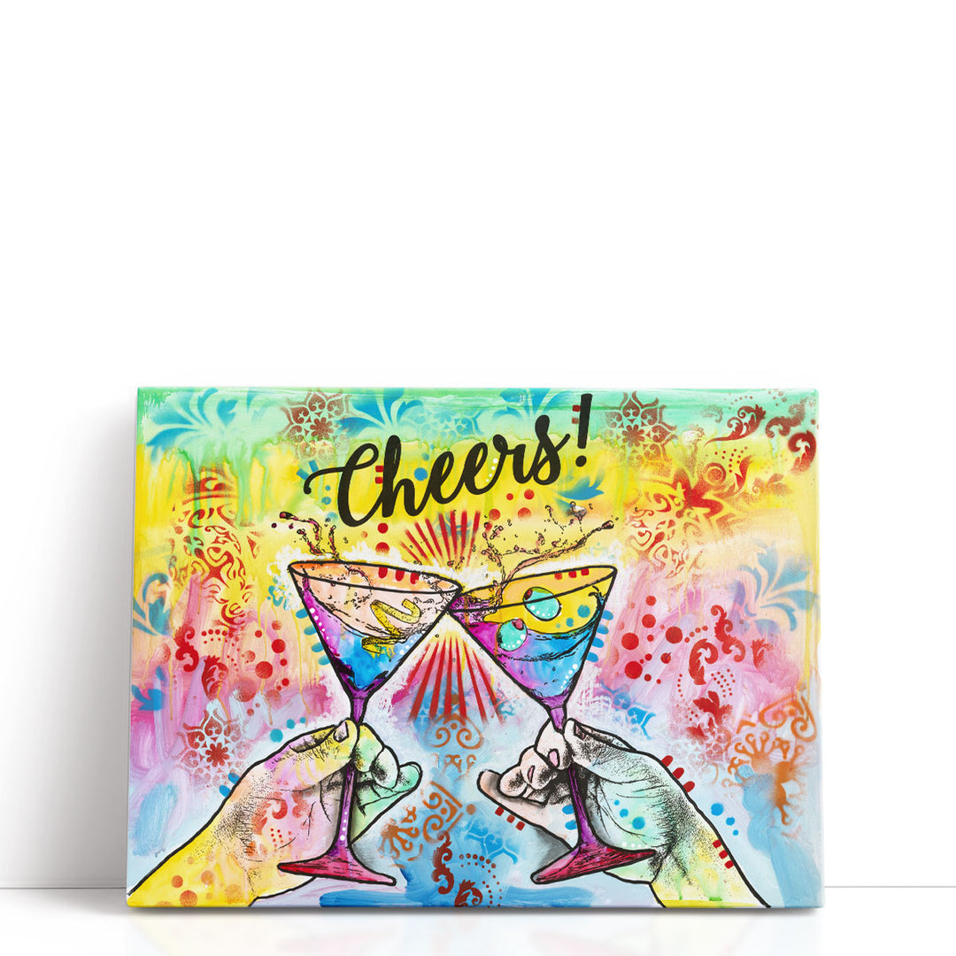 Cheers - Martini Splash - Canvas Print Wall Art