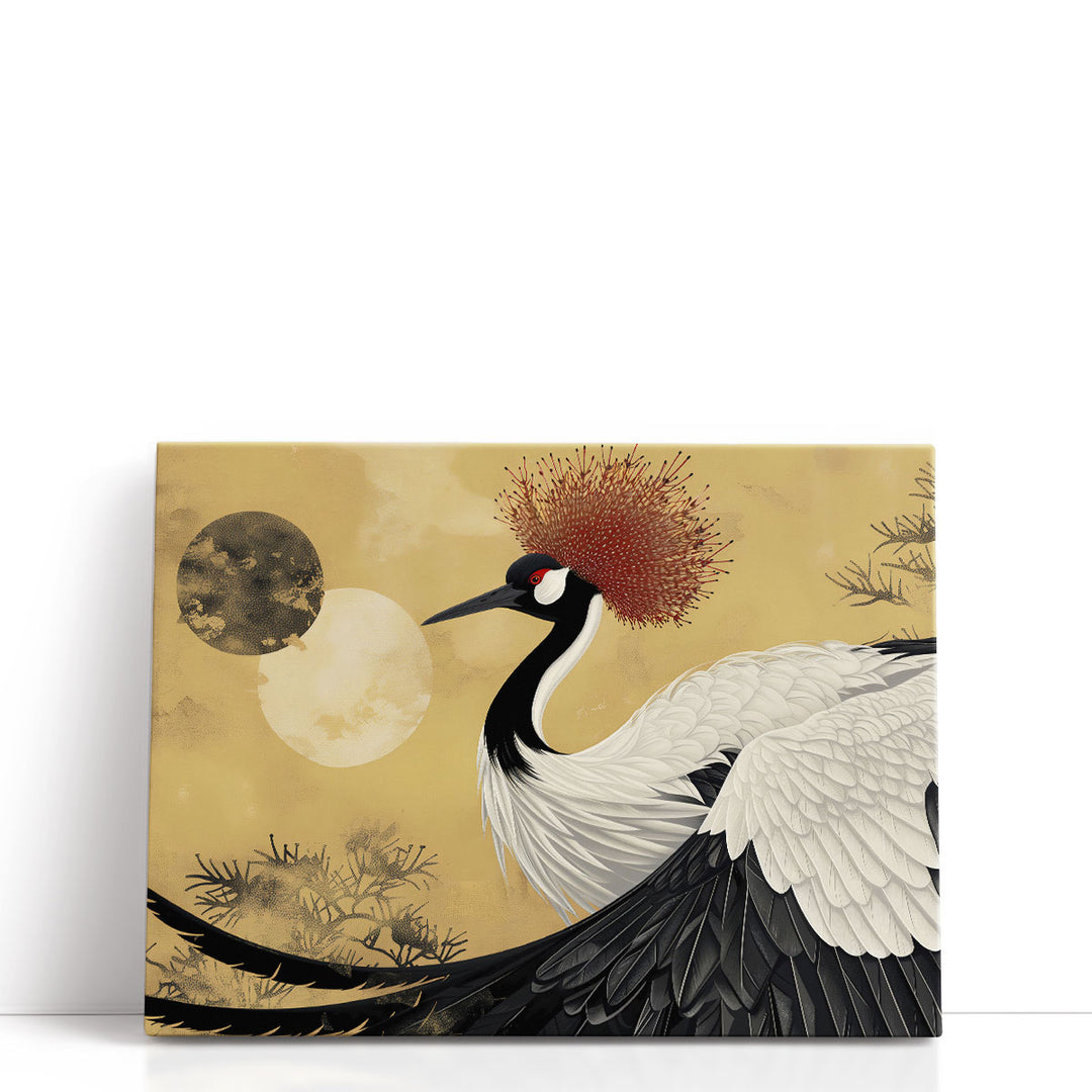 Japanese Red Crowned Crane - Canvas Print Wall Art