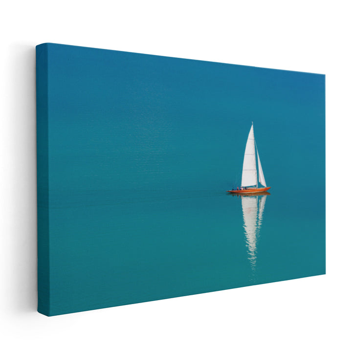 Sailboat in a Sea - Canvas Print Wall Art