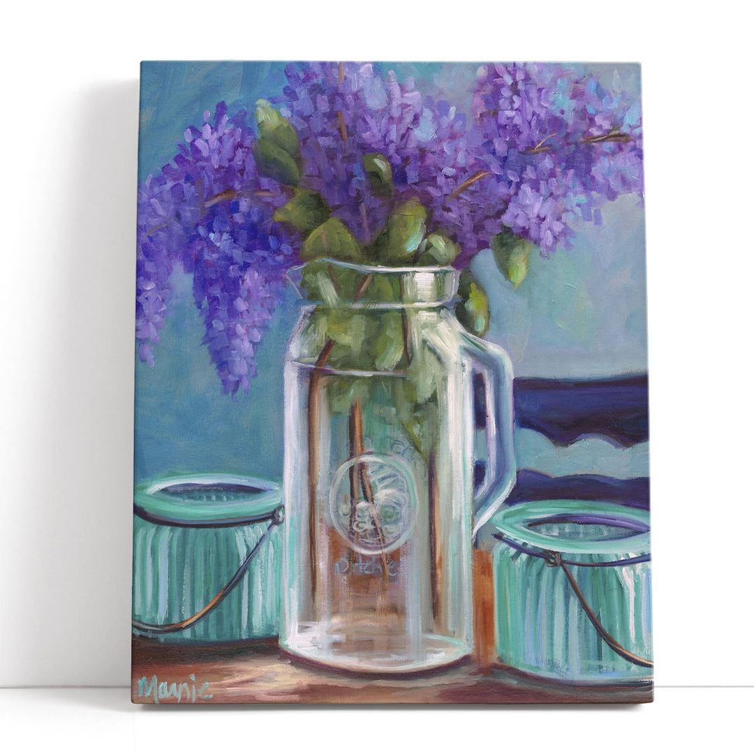 Homestead Lilacs - Canvas Print Wall Art