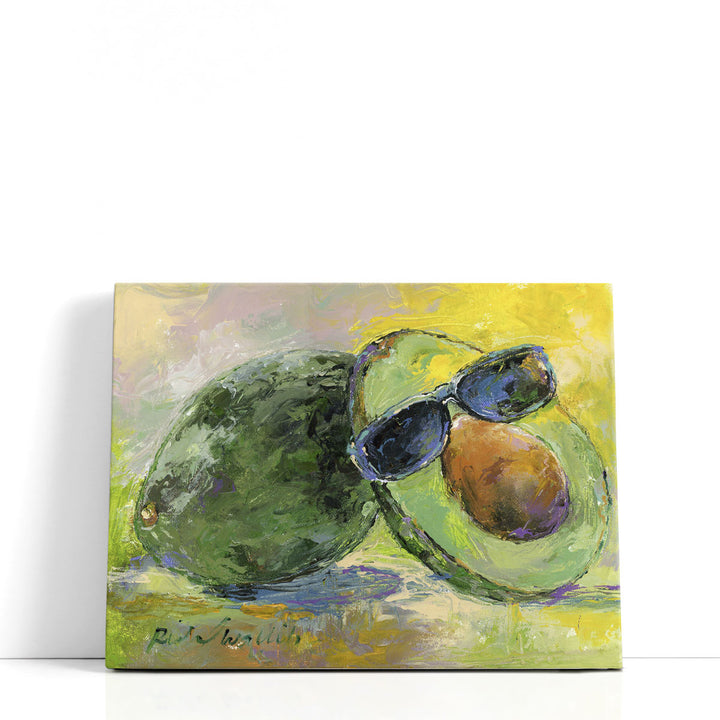 Green Fruit Wall Art avocado arrangement painting