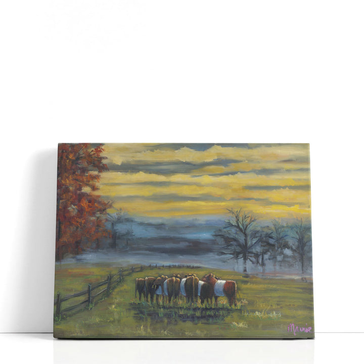 Fall wall decor with farm animals and trees