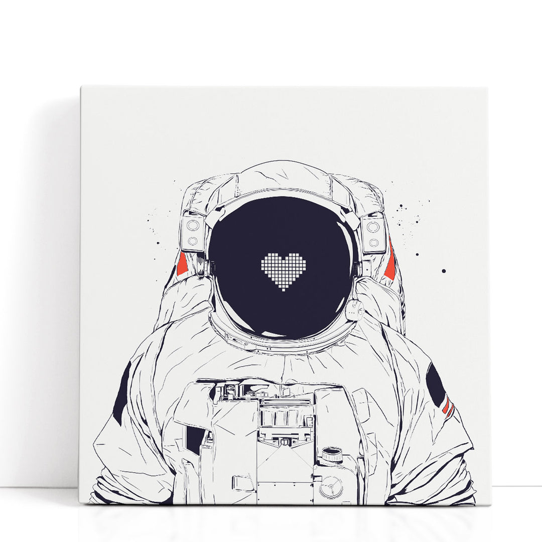 Astronaut Love - Canvas Print Wall Art