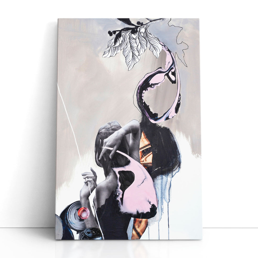 Pink Fluence 2 - Canvas Print Wall Art