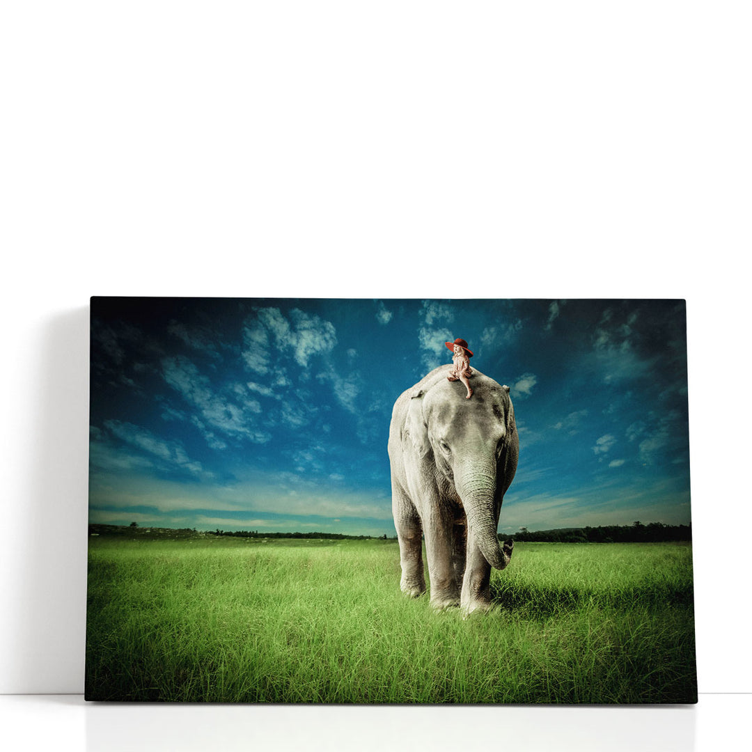 Elephant Carry Me - Canvas Print Wall Art