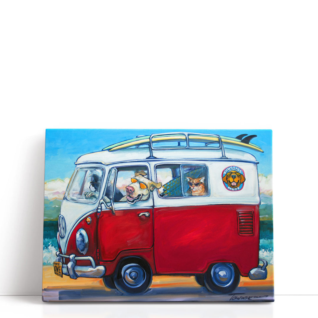Sunglass Mutt - Canvas Print Wall Art