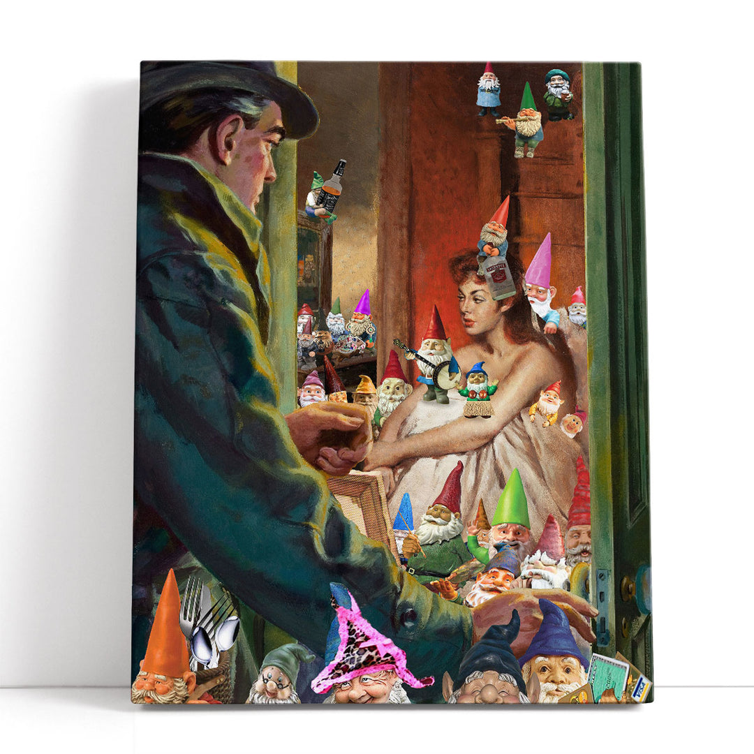 Gnome Alone - Canvas Print Wall Art