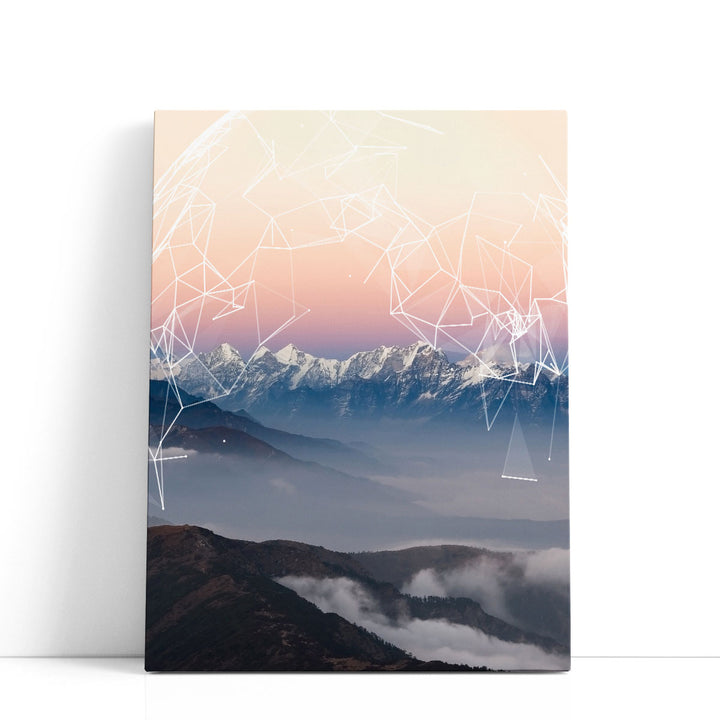 Geo Mountain - Canvas Print Wall Art