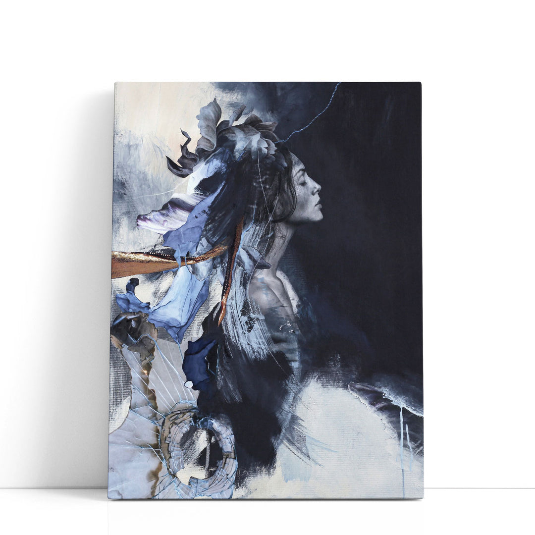 Imperfection Blue - Canvas Print Wall Art