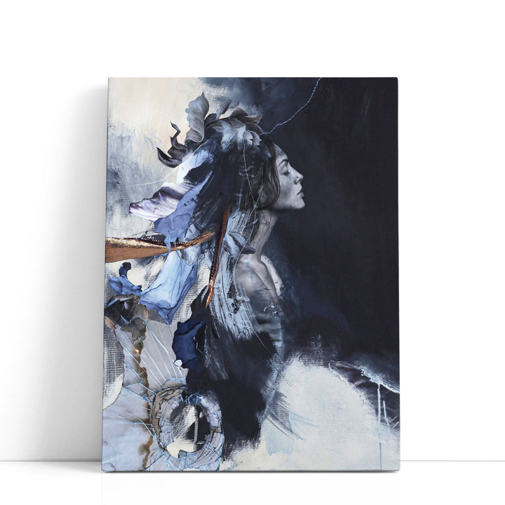 Imperfection Blue - Canvas Print Wall Art