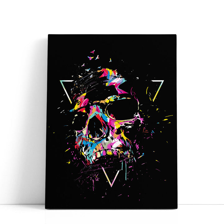 Skull X - Canvas Print Wall Art