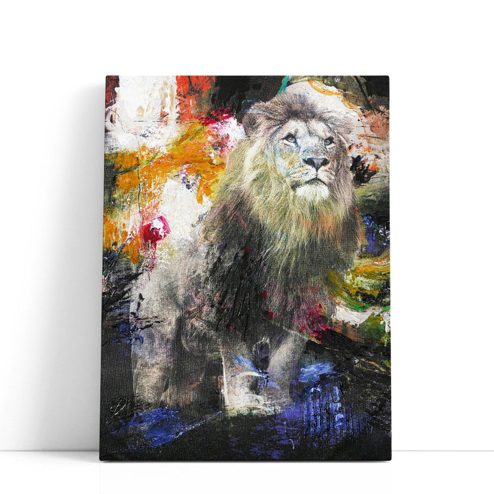 Lone Lion - Canvas Print Wall Art